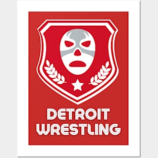 Detroit Wrestling "Rubber Puck Red" Posters and Art